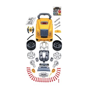 اسباب بازی موتور خودرو Motor Car Engine مدل کاپوت اتوبوس مدرسه Repair Truck School Bus Set _اسباب بازی ماشین